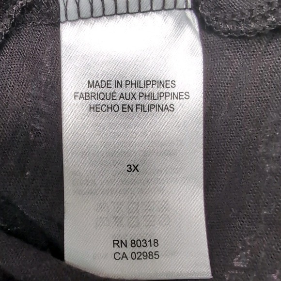 Lucky Brand Knit Top Womens Plus Size 3X Black Print Cap Sleeves‎ Boho NEW NWT - Picture 8 of 14